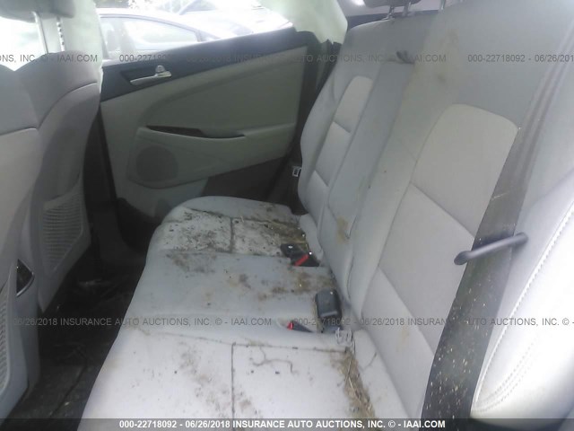 KM8J3CA29JU678152 - 2018 HYUNDAI TUCSON LIMITED/SPORT AND ECO/SE SILVER photo 8