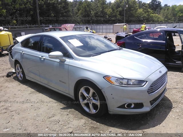 3FA6P0LU7DR317340 - 2013 FORD FUSION SE HYBRID GREEN photo 1