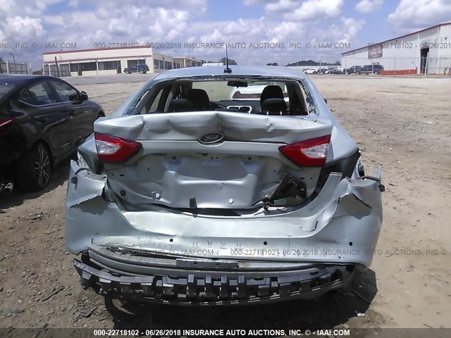 3FA6P0LU7DR317340 - 2013 FORD FUSION SE HYBRID GREEN photo 6