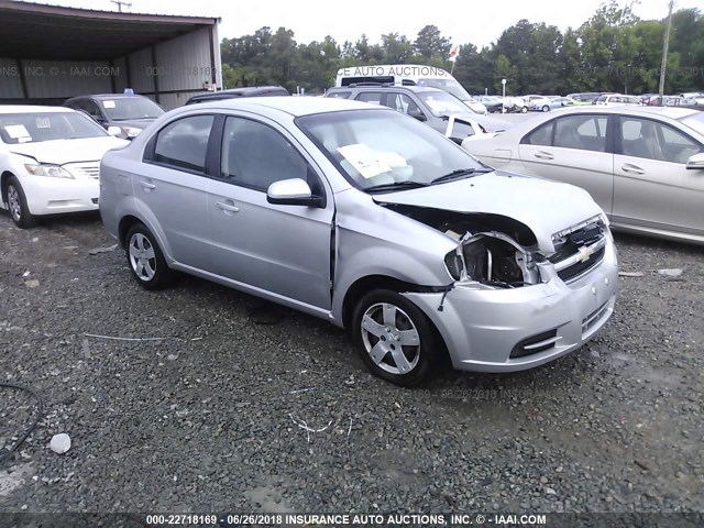 KL1TD5DE1AB043716 - 2010 CHEVROLET AVEO LS/LT SILVER photo 1