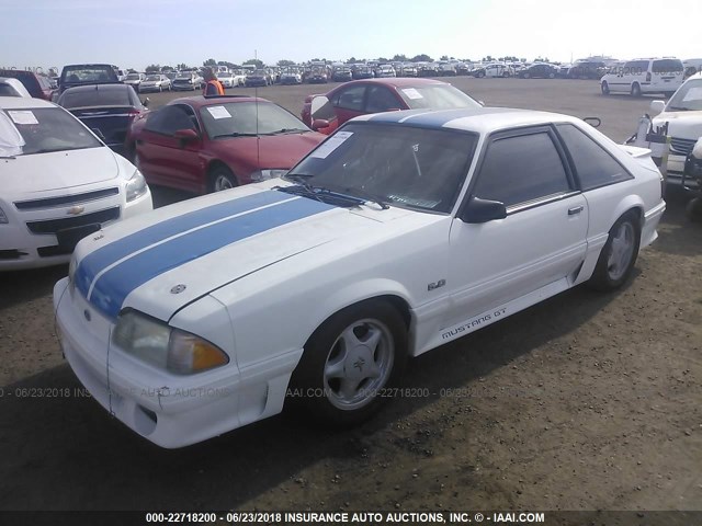 1FACP42E6PF189677 - 1993 FORD MUSTANG GT/COBRA GT WHITE photo 2