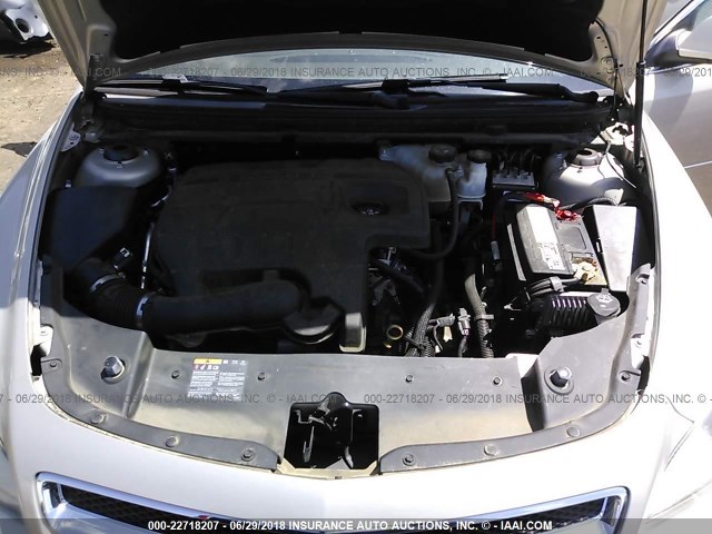 1G1ZC5EU7BF138649 - 2011 CHEVROLET MALIBU 1LT 金色 照片 10