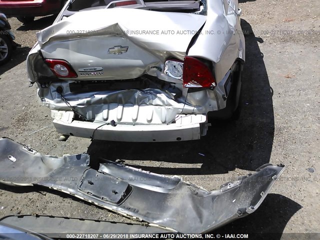 1G1ZC5EU7BF138649 - 2011 CHEVROLET MALIBU 1LT 金色 照片 6