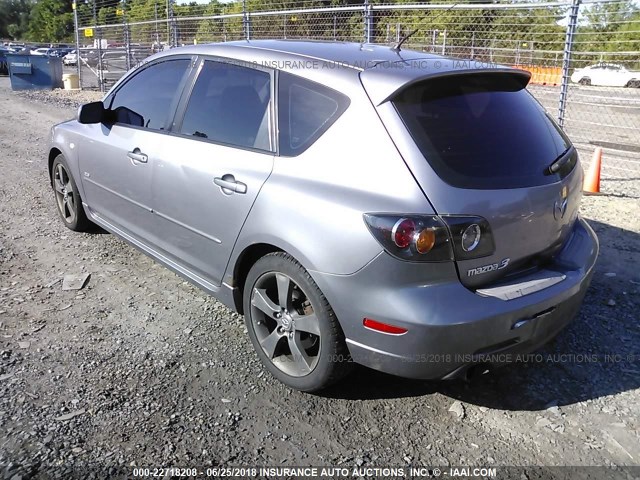 JM1BK143051284406 - 2005 MAZDA 3 HATCHBACK GRAY photo 3