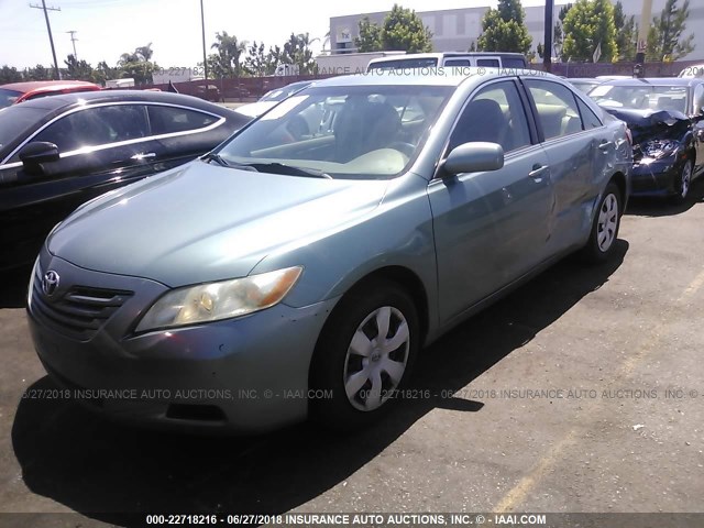 4T1BE46K77U599455 - 2007 TOYOTA CAMRY NEW GENERAT CE/LE/XLE/SE GREEN photo 2