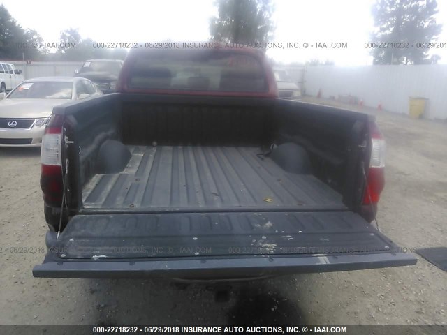 5TBET34186S547064 - 2006 TOYOTA TUNDRA DOUBLE CAB SR5 BURGUNDY photo 8