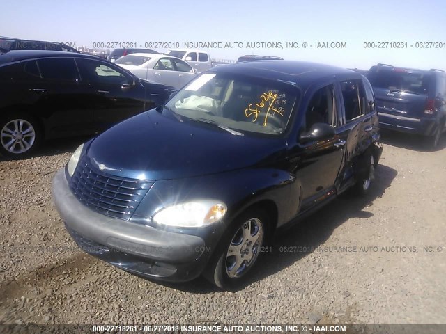 3C8FY58B72T264262 - 2002 CHRYSLER PT CRUISER TOURING BLUE photo 2