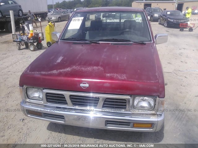 1N6SD11S8SC441974 - 1995 NISSAN TRUCK E/XE RED photo 6