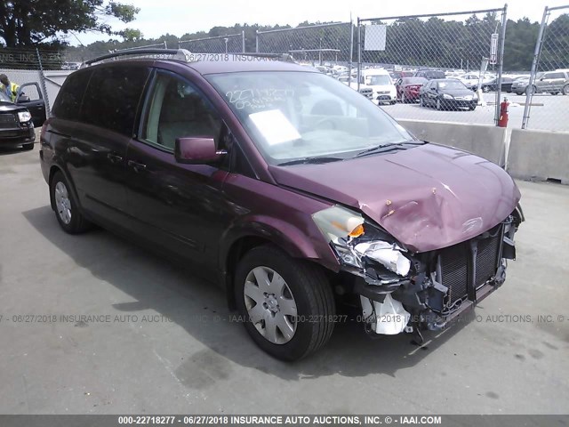 5N1BV28U25N109143 - 2005 NISSAN QUEST S/SE/SL MAROON photo 6