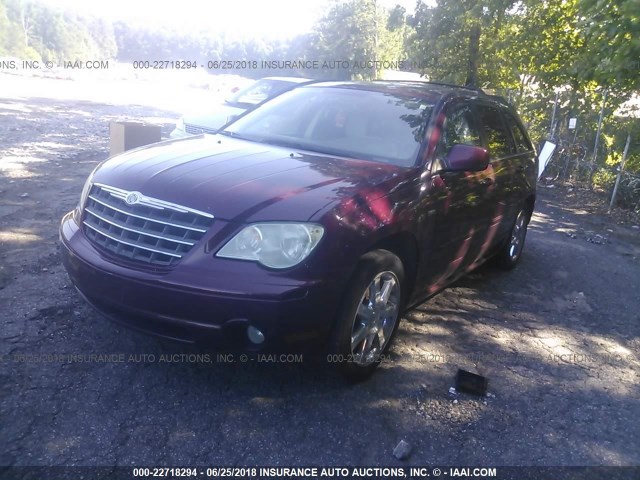 2A8GM68X68R656835 - 2008 CHRYSLER PACIFICA TOURING BURGUNDY photo 2