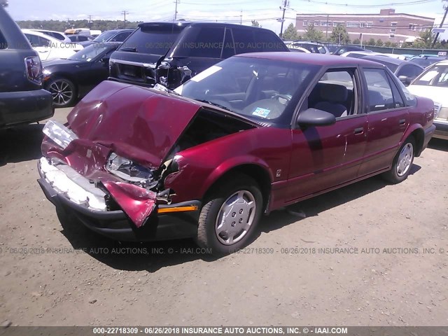 1G8ZH5287SZ397120 - 1995 SATURN SL1 RED photo 2