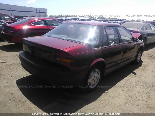 1G8ZH5287SZ397120 - 1995 SATURN SL1 RED photo 4