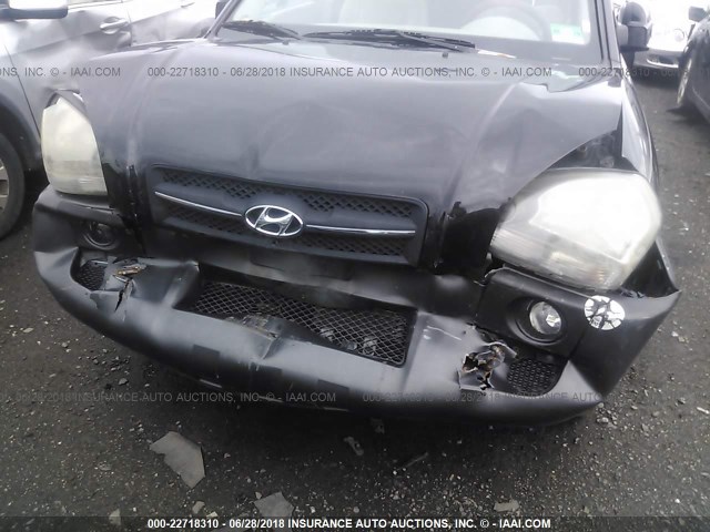 KM8JN12D15U118078 - 2005 HYUNDAI TUCSON GLS/LX BLACK photo 6