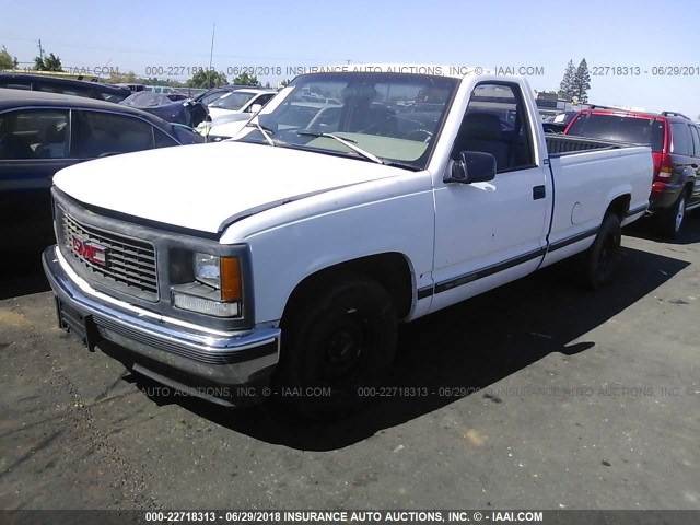 1GTEC14M3TZ533914 - 1996 GMC SIERRA C1500 WHITE photo 2