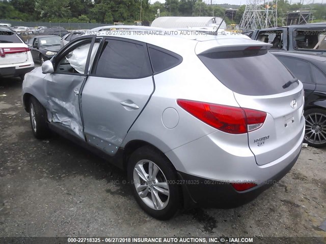 KM8JU3AC6AU114917 - 2010 HYUNDAI TUCSON GLS/LIMITED 银色 照片 3