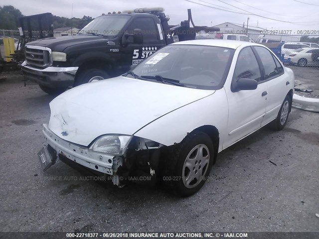 1G1JF524917181715 - 2001 CHEVROLET CAVALIER LS WHITE photo 2