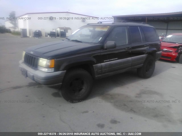 1J4FX58S7WC294796 - 1998 JEEP GRAND CHEROKEE LAREDO/TSI BLACK photo 2