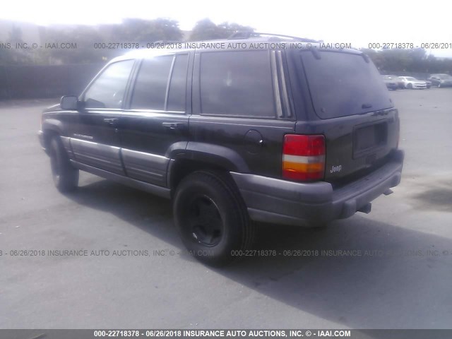 1J4FX58S7WC294796 - 1998 JEEP GRAND CHEROKEE LAREDO/TSI BLACK photo 3