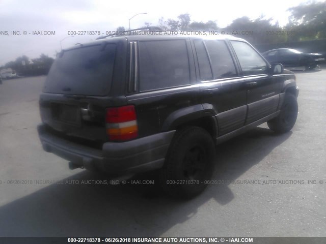 1J4FX58S7WC294796 - 1998 JEEP GRAND CHEROKEE LAREDO/TSI BLACK photo 4