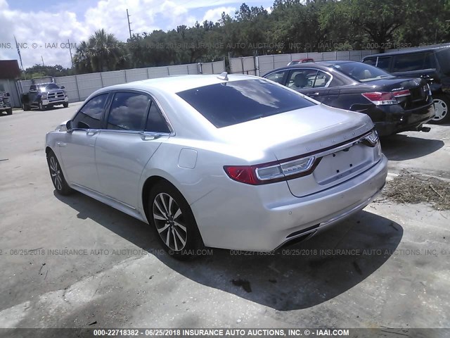 1LN6L9PK2J5602217 - 2018 LINCOLN CONTINENTAL PREMIER SILVER photo 3