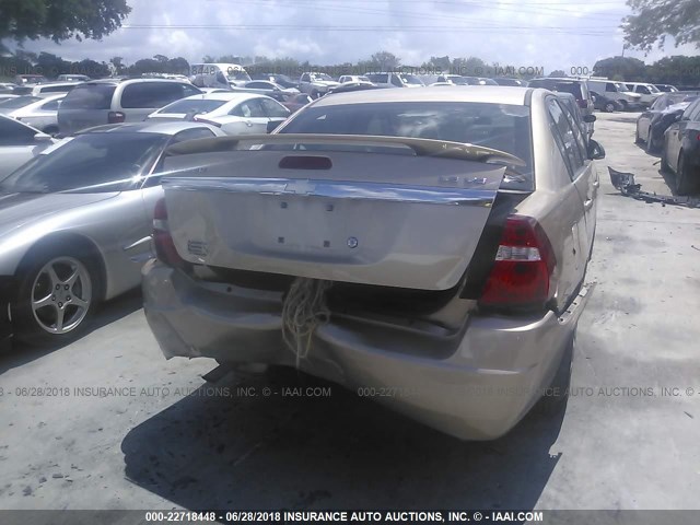 1G1ZT52875F297411 - 2005 CHEVROLET MALIBU LS 棕色 照片 6