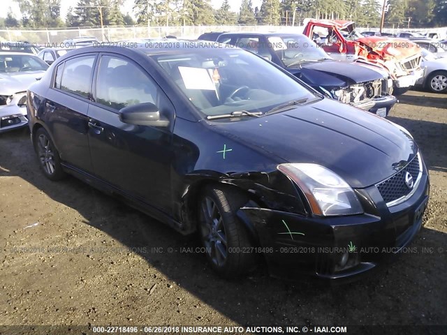 3N1CB6APXBL706052 - 2011 NISSAN SENTRA SE-R SPEC V BLACK photo 1