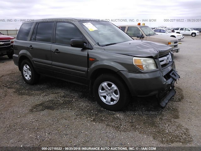 5FNYF18156B028679 - 2006 HONDA PILOT LX GREEN photo 1