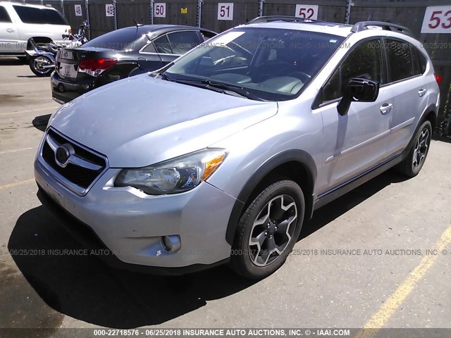 JF2GPAKCXD2875377 - 2013 SUBARU XV CROSSTREK 2.0 LIMITED SILVER photo 2