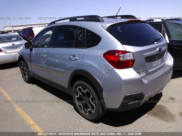 JF2GPAKCXD2875377 - 2013 SUBARU XV CROSSTREK 2.0 LIMITED SILVER photo 3