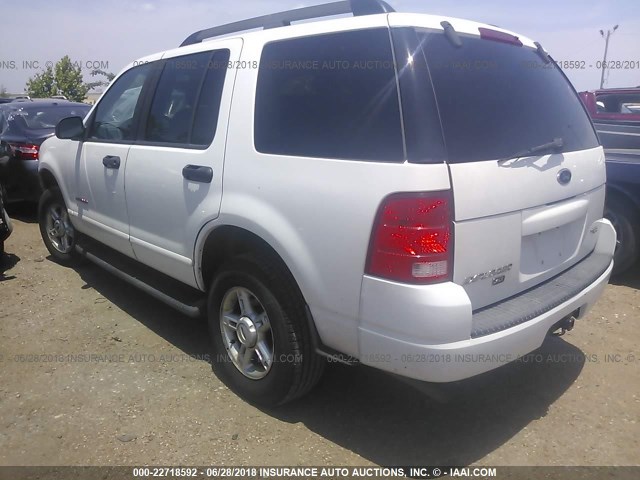 1FMZU73K85ZA61077 - 2005 FORD EXPLORER XLT/XLT SPORT/NBX 白色 照片 3