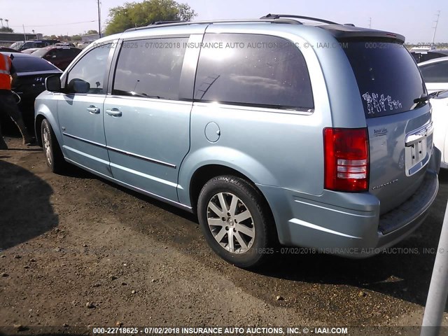 2A8HR54119R661038 - 2009 CHRYSLER TOWN & COUNTRY TOURING Light Blue photo 3