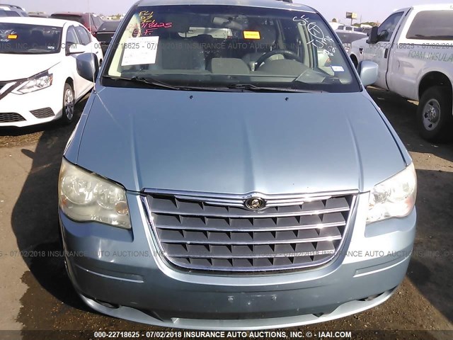 2A8HR54119R661038 - 2009 CHRYSLER TOWN & COUNTRY TOURING Light Blue photo 6