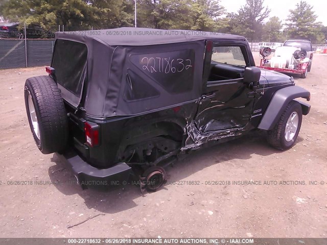 1J4GA2D18AL139183 - 2010 JEEP WRANGLER SPORT მწვანე ფოტო 4