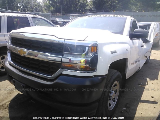 1GCNKNEC9GZ240895 - 2016 CHEVROLET SILVERADO K1500/K1500 LS WHITE photo 2