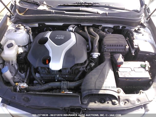 5NPEC4AB7DH635620 - 2013 HYUNDAI SONATA SE/LIMITED WHITE photo 10