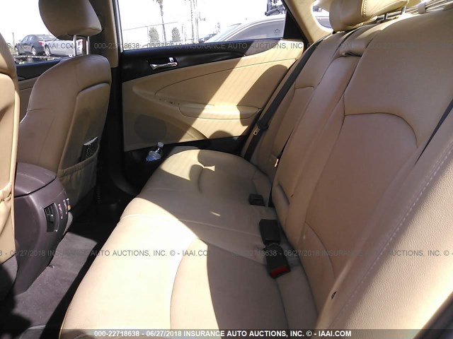 5NPEC4AB7DH635620 - 2013 HYUNDAI SONATA SE/LIMITED WHITE photo 8