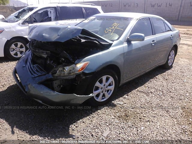 4T1BE46K47U724654 - 2007 TOYOTA CAMRY NEW GENERAT CE/LE/XLE/SE GREEN photo 2