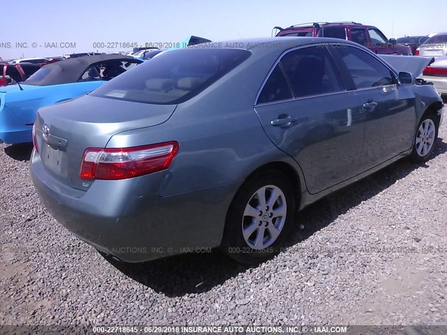 4T1BE46K47U724654 - 2007 TOYOTA CAMRY NEW GENERAT CE/LE/XLE/SE GREEN photo 4