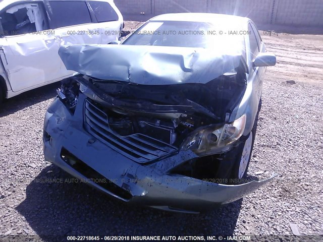 4T1BE46K47U724654 - 2007 TOYOTA CAMRY NEW GENERAT CE/LE/XLE/SE GREEN photo 6