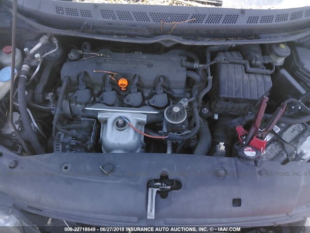 2HGFG1B93AH502622 - 2010 HONDA CIVIC EXL შავი ფოტო 10