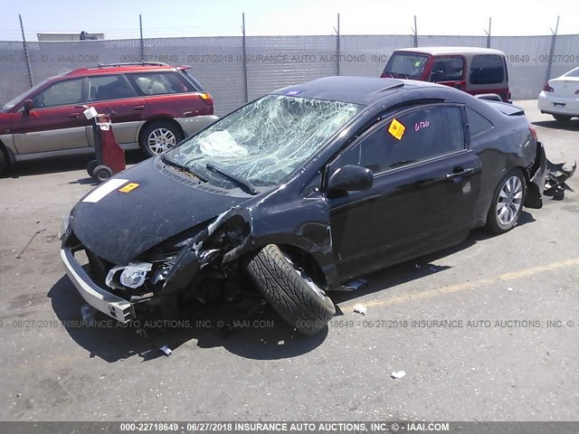 2HGFG1B93AH502622 - 2010 HONDA CIVIC EXL შავი ფოტო 2