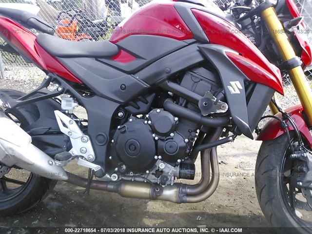 JS1C533B8J2100327 - 2018 SUZUKI GSX-S750 RED photo 8