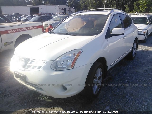 JN8AS5MT5BW182346 - 2011 NISSAN ROGUE S/SV/KROM WHITE photo 2