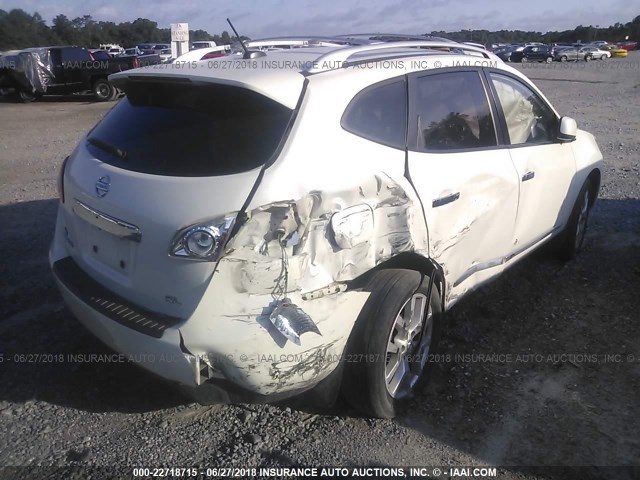 JN8AS5MT5BW182346 - 2011 NISSAN ROGUE S/SV/KROM WHITE photo 4