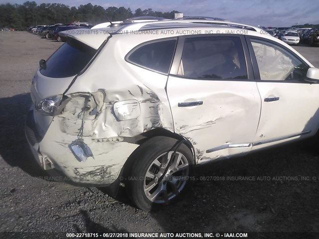 JN8AS5MT5BW182346 - 2011 NISSAN ROGUE S/SV/KROM WHITE photo 6