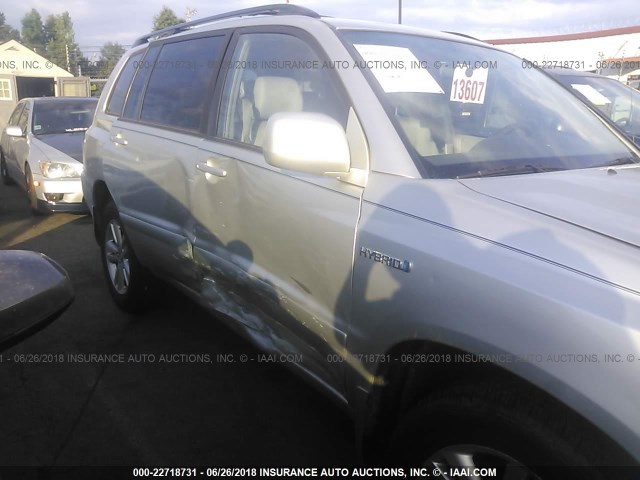 JTEDW21A160013959 - 2006 TOYOTA HIGHLANDER HYBRID SILVER photo 6