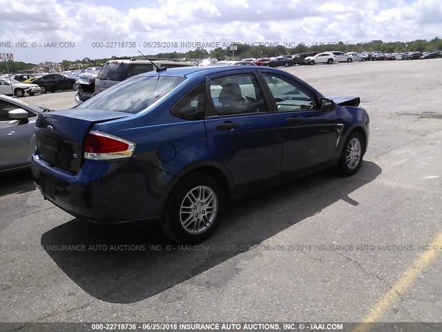 1FAHP35N78W161223 - 2008 FORD FOCUS SE/SEL/SES BLUE photo 2