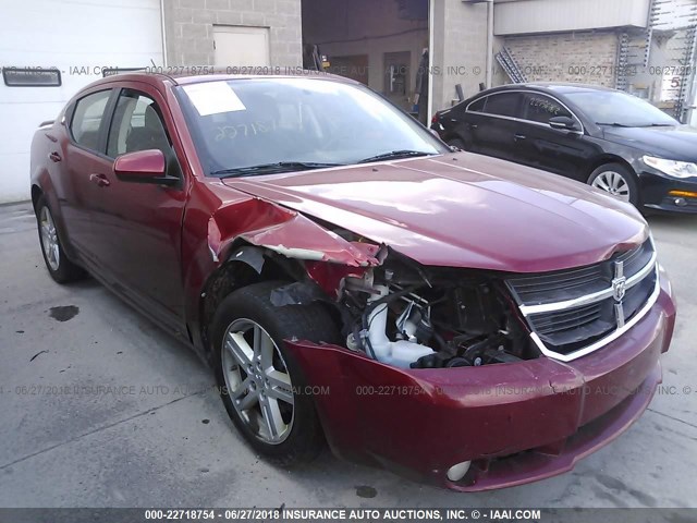 1B3CC5FB0AN164901 - 2010 DODGE AVENGER R/T RED photo 1