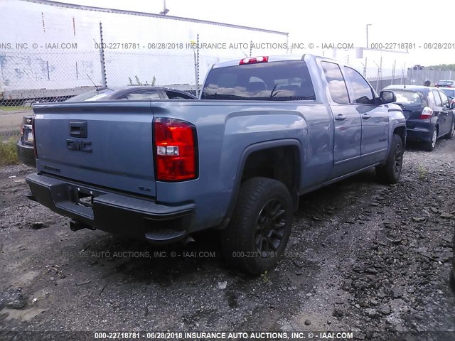 1GTV2UEC3FZ295223 - 2015 GMC SIERRA K1500 SLE Light Blue photo 4