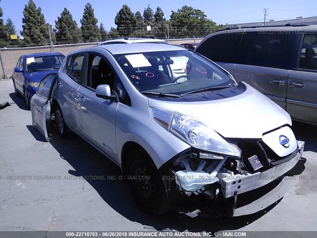 1N4BZ0CP4GC314126 - 2016 NISSAN LEAF SV/SL SILVER photo 1